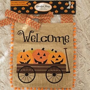 Orange and Black Chevron Pumpkin Decor